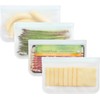 rezip Lay-Flat Half-Gallon Leakproof Reusable Storage Bag 4-pack