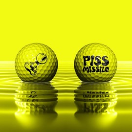 "Long-Distance Piss Missile Golf Balls – 12-Pack"