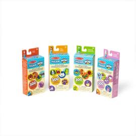 Melissa & Doug Sticker WOW Refill Stickers 4-Pack Bundle (Dinosaur, Dog, Tiger, Unicorn) – 300 Stickers Each, 1,200 Total Refill Stickers for Any Sticker Stamper (Not Included)