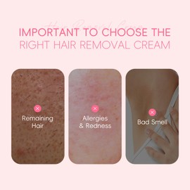LAIKOU Sakura Hair Removal Cream Set, Hair Removal Cream 100 ml & Body Lotion 80 ml, Pack of 2