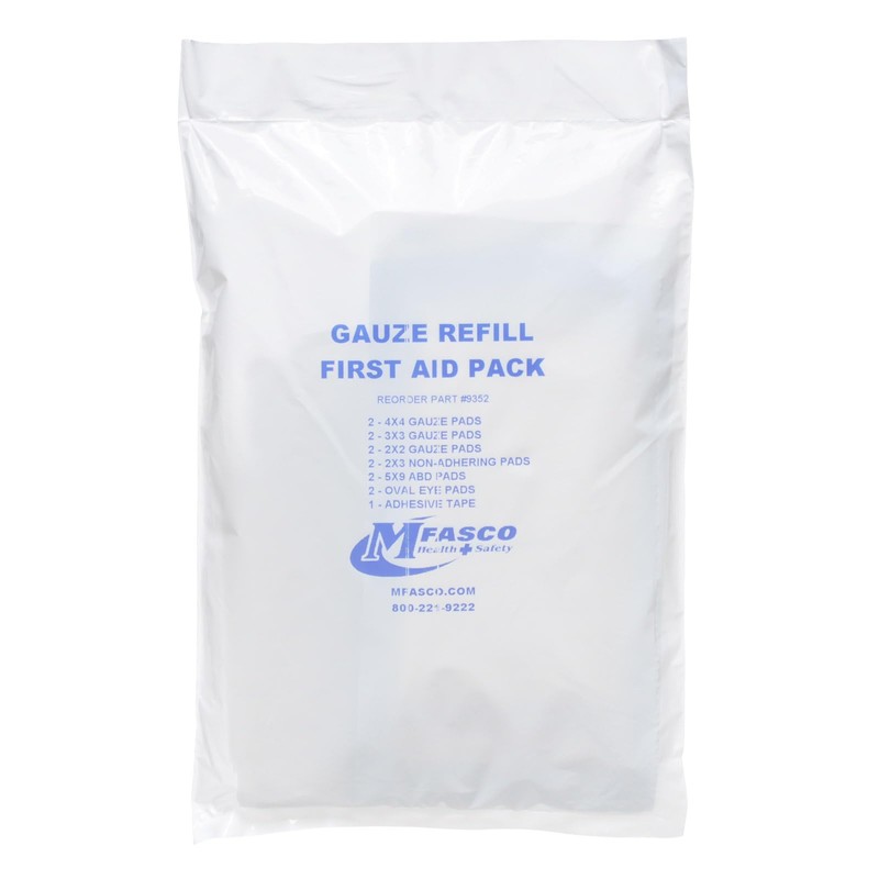 MFASCO First Aid Kit Refill Supplies Gauze Pack Refill