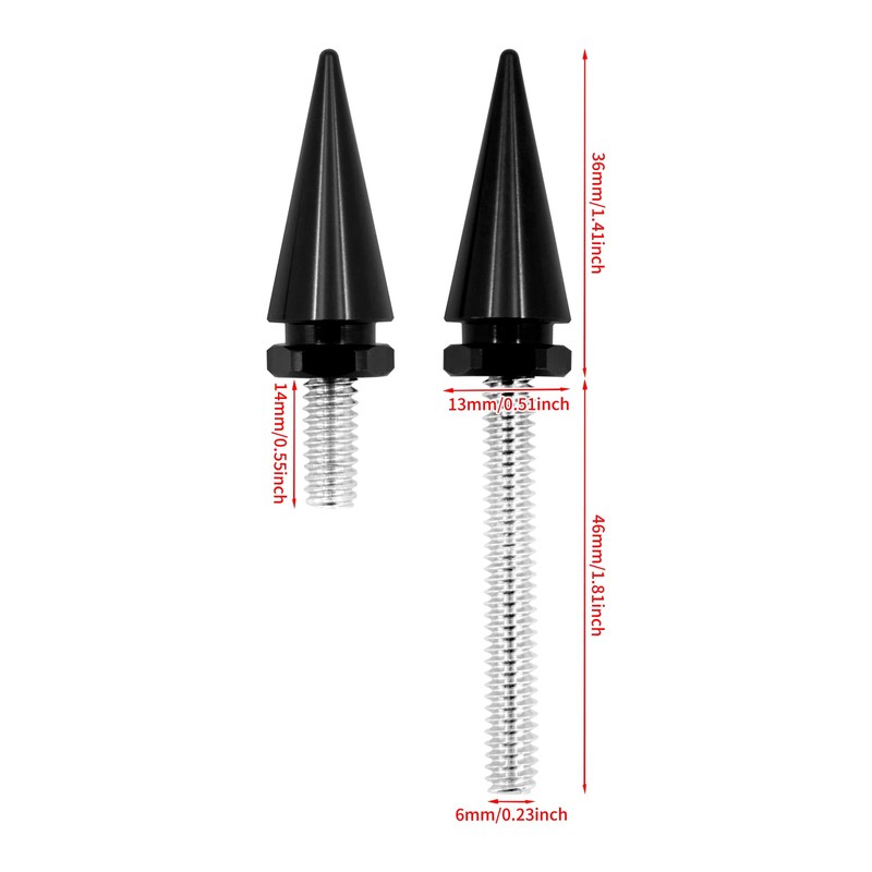 HDBUBALUS Motorcycle Wind Screen Windshield Trim Screw Windshield Spike Bolts