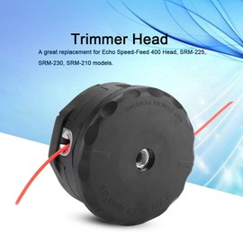 Focket Trimmer Head,2Pcs Max 10,000 RPM High Durability String Trimmer Head Brush Cutter Head Strimmer Accessories for Lawn Mower Echo Speed-Feed 400 Heads SRM-225 SRM-230 SRM-210