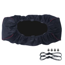 Heavy Duty Waterproof Winch Cover Dustproof Protector 12000 lbs, Oxford Cloth Design with round cord locks & Drawstring - Blocks Rain, Snow, Sun & Dirt