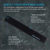 Messermeister 6” Utility Edge-Guard, Black - Fashionable & Functional Knife