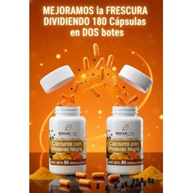 CÚRCUMA CON PIMIENTA NEGRA PARA MÁXIMA ABSORCIÓN (180 Capsulas)