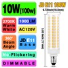 Ziomitus Dimmable E11 120V 100W Halogen Candelabra Bulbs Equivalent,T3 T4