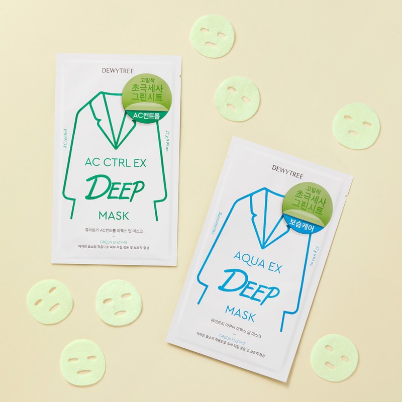 Dewytree 극세사마스크팩,속보습,수분잠금 Ultra-fine microfiber mask pack, deep moisture, moisture lock