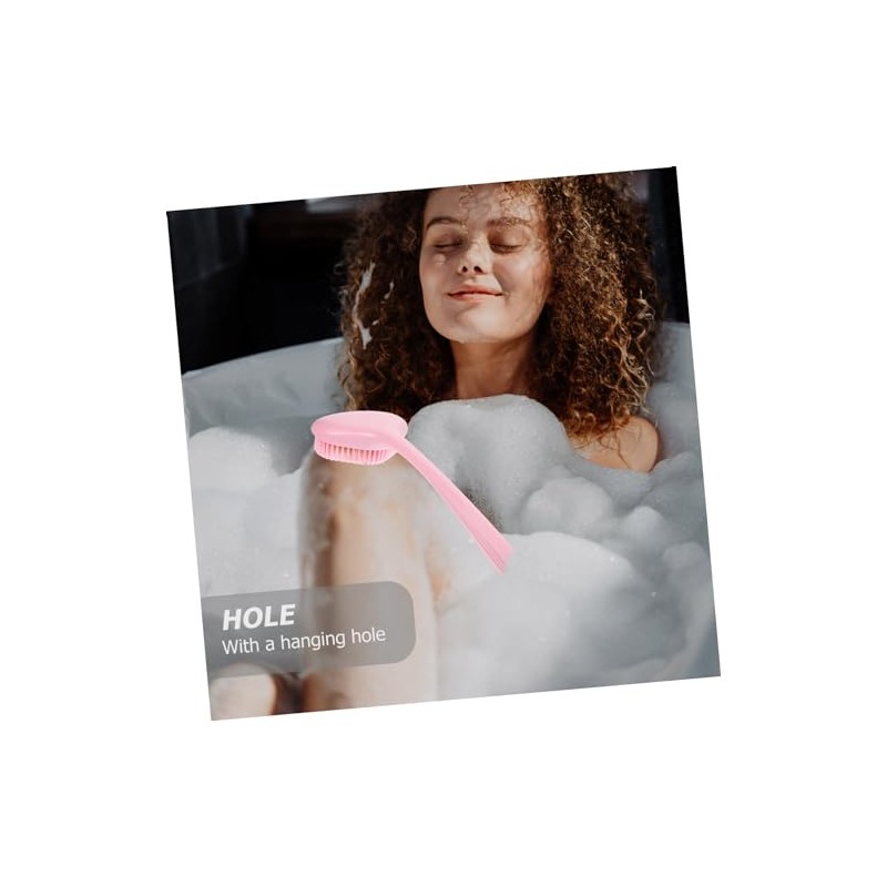 Cepillo Baño Mango Exfoliación Espalda Cuerpo Limpiador Piel Diseño Ergonómico