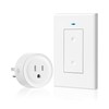 Remote Control Outlet, WILAWELS Wireless Light Switch, Removable Remote Light
