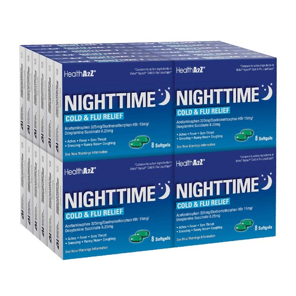HealthA2Z HealthA2Z® Nighttime | Cold & Flu Medicine | Powerful