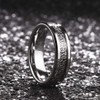 King Will 6mm Silver Celtic Knot Tungsten Carbide Ring Inlay