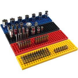 FREE ZONE - 4 PCS Bit Organizer Set – 158-Hole Bit Storage – 1/4" Hex Bits & Drive Bits Adapter Storage – Toolbox Storage (Tools Not Included)