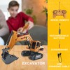 Construction Excavator - Toy Engineering Digger Truck, Remote Control Rechargable
