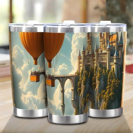 Modern Line Series 20oz Double Silver Side Insulated Tumblercapacity: 20oz, color: White