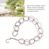 Metal Rain Chain with Hook, Elegant Sturdy Circle Wind Chime