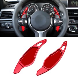 TTCR-II Compatible with Shift Paddle 3 4 5 6 7 8 Series X3 X4 X5 X6 X7 Z4 Steering Wheel Shift Paddle Extension Made of Aluminium for G20 G22 G23 G26 G30 G32 G11 G15 G16 G14 G01 G02 G06 GG007 G29 (Red)