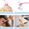 TIKA 24-Piece Reusable Silicone Cable Ties Set - Rubber Twist