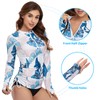 HISKYWIN Women's Long Sleeve UV Sun Protection Rash Guard Side