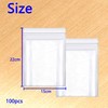 HVDHYY Small Plastic Bags 15 * 22cm 100pcs Sealable Bags