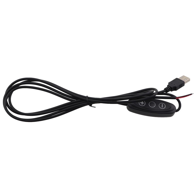 MDXing 2PCS LED Single Color 10-speed Dimming 3-Button Switch Cable