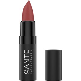 SANTE Naturkosmetik Ultra Matte Lipstick 04 Sheer Rosewood