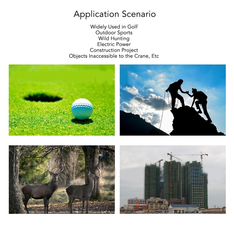 600m Range Finder with Slope Switch High Accuracy Portable Rechargeable