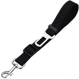 Pangjianqing Car Seat Belt for Pets, Adjustable Dog & Cat Belt Leash, Quick & Easy Installation, Universal Fitting, Black, 1 Count (Pack of 1)