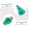 WOONEKY Realistic Mini Christmas Tree 12 Pcs Set Blue Green