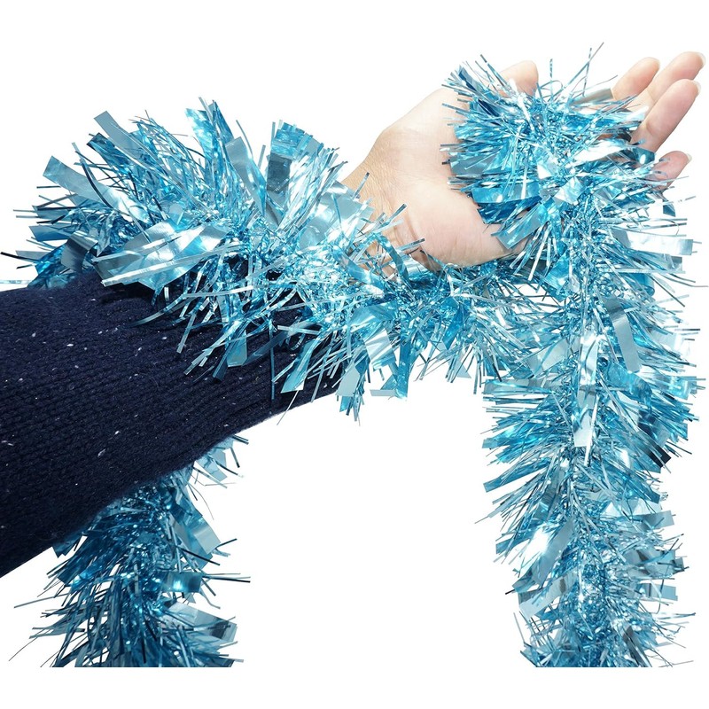 Ice Blue Christmas Garland 2M - Thick and Thin Xmas