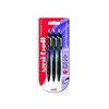 uni-ball SXN150C Jetstream Drucktintenroller in Sportfarben, schwarze uni Super-Tinte, 0,7-mm-Spitze,