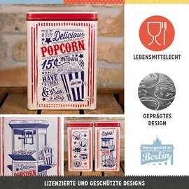 Nostalgic-Art Retro L Popcorn Storage Container - Gift Idea for Diner Fans, Large Tin Coffee Tin 3 L