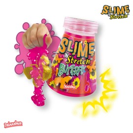 Slime 'n Stretch Butterfly from Deluxebase. Pink Slime with Stretchy Butterfly Toy for Kids. These Insect Themed Squishy Slimes Make Great Animal Toys for Girls and Boys and Kids Party Favors