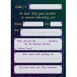 Unicorn Children's Birthday Party Invitations Princess Unicorn Party 8 Invitation Cards Birthday Girl/Bright and Colourful Cards