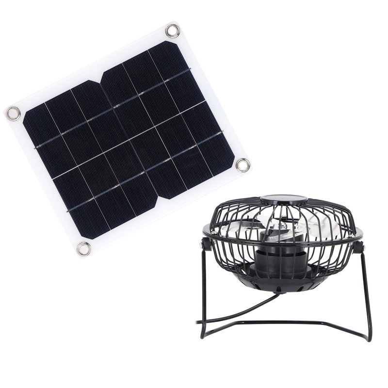 10W Solar Panel with Cooling Fan Photovoltaic Solar Panel for