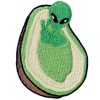 Alien In Avocado Patches Embroidered Applique Iron On Sew On
