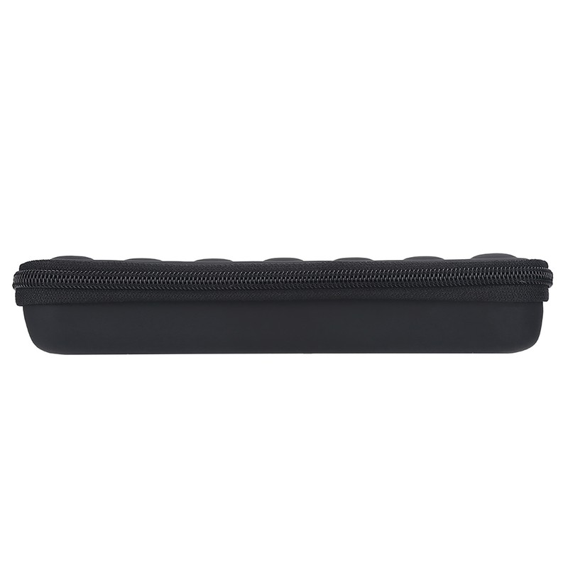 PU Leather Black Harmonica Zippered Carrying Case Storage Bag for