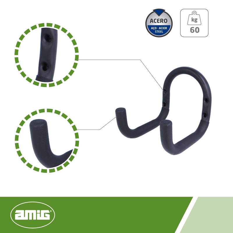 Amig - Hooks for Garage, Garden or Small Bikes |