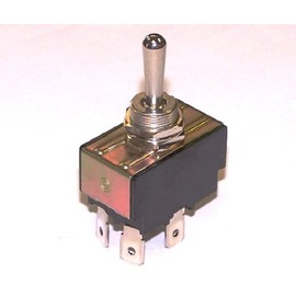 GAMA Electronics 30 Amp Toggle Switch 3 Position Polarity Reversing DC Motor Control- Momentary