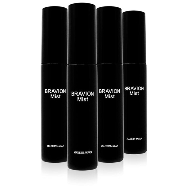 BRAVION Mist Deodorizing Mist, Official Mail Order 4 Pieces, 4 Months, Made in Japan Cosmetics GMP Factory, Quasi-Drug, Medicated Deodorant, Jamu, Men's, Delicate Zone, Medicated Mist