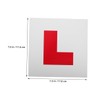 CAXUSD 6pcs Magnetic Learner Driver Sign Stickers Reflective Plates for