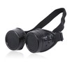 GlamRays Vintage Steampunk Goggles Punk Gothic Glasses Cosplay, black