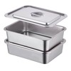 4-Piece 4 Inch Extra Deep Lasagna Pan with Lid, 11x14.2-Inch