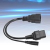 C20 to C7 C19 Y Splitter Power Plug Cord Single