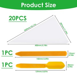 22 Pcs Tile Grout Masonry Mortar Bag with Tile Caulk Tool, 16" x 12" Heavy Duty Tear Resistant Puncture Tip Cement Sealer Mortar Grout Bag Masonry for Tile Installation, Grouting Bag (White)