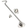Cast Iron Galvanised/Silver Cabin Hook and Eye Shed Gate Door