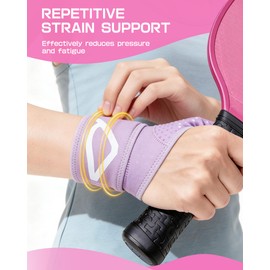 JAPSERUNA Wrist Brace with Soft Thumb for Mild Carpal Tunnel Tendonitis Arthritis Sprains, Compression Hand Brace for Women, Wrist Support Strap for Sports Work Typing Sleeping