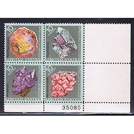 No. 1538-41 Mineral Heritage 1974 4 X 10c Postage Stamp