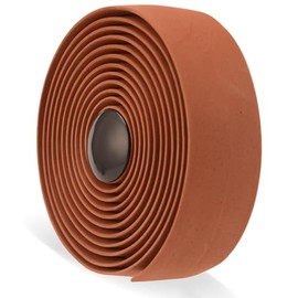 Bicycle Bar Tape Drop Handlebar Tape Road Bike with End Plug EVA Left and Right Set Brown
