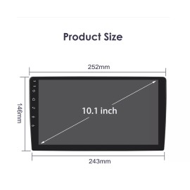 JOYINCAR Double 2Din 10" Car Radio Android 13 Apple CarPlay Touch Screen Stereo GPS 4+64G